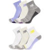 image:imageNew Balance Unisex Adult Performance Cushioned Ankle Socks  6 Pairs  Moisture WickingLight Blue Assorted