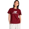 image:imageNew Balance Womens Sport Essentials Jersey Logo TShirtMonarch Burgundy 611