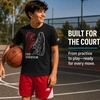 image:imageNew Balance Boys 2 Piece Cotton Blend Jersey Shirt amp Basketball Shorts  Bold Front Design Breathable Short Sleeve Top Flexible Fit Built for Sports Play amp Confident Everyday Youth StyleNew Black Red