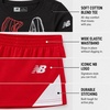 image:imageNew Balance Boys 2 Piece Cotton Blend Jersey Shirt amp Basketball Shorts  Bold Front Design Breathable Short Sleeve Top Flexible Fit Built for Sports Play amp Confident Everyday Youth StyleNew Black Red