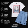 image:imageNew Balance Boys 2 Piece Cotton Blend Jersey Shirt amp Basketball Shorts  Bold Front Design Breathable Short Sleeve Top Flexible Fit Built for Sports Play amp Confident Everyday Youth StyleWhite Stillblue