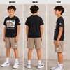 image:imageNew Balance Boys 2 Piece Cotton Blend Jersey Shirt amp Basketball Shorts  Bold Front Design Breathable Short Sleeve Top Flexible Fit Built for Sports Play amp Confident Everyday Youth StyleBlack Stoneware