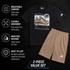 image:imageNew Balance Boys 2 Piece Cotton Blend Jersey Shirt amp Basketball Shorts  Bold Front Design Breathable Short Sleeve Top Flexible Fit Built for Sports Play amp Confident Everyday Youth StyleBlack Stoneware