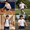 image:imageNew Balance Boys 2 Piece Cotton Blend Jersey Shirt amp Basketball Shorts  Bold Front Design Breathable Short Sleeve Top Flexible Fit Built for Sports Play amp Confident Everyday Youth StyleWhite Nb Navy
