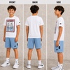 image:imageNew Balance Boys 2 Piece Cotton Blend Jersey Shirt amp Basketball Shorts  Bold Front Design Breathable Short Sleeve Top Flexible Fit Built for Sports Play amp Confident Everyday Youth StyleWhite Stillblue