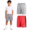 image:imageNew Balance Boys 2 Pack MoistureWicking Mesh Basketball Shorts Sizes 820  QuickDry Finish Keeps Him Cool Side Pocket Holds a Phone or Snacks StayPut Waistband Relaxed Athletic CutDrifted Red Rain Cloud