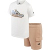 image:imageNew Balance Boys 2 Piece Short Sleeve TShirt amp Fleece Cargo Shorts 812  Standout Graphic Look Smooth Durable Feel Flexible Bottoms Built for Sports Active Routines amp Everyday PlaySea Salt Clay