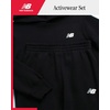 image:imageNew Balance Boys 2 Piece Pullover Hoodie amp Athletic Jogger Pants Set 816  Durable Stitching with Ribbed Cuffs Easy PullOn Fit Kangaroo Pocket amp Elastic Waist for School Sports and Field PlayDeep Black
