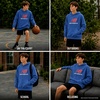 image:imageNew Balance Boys Lightweight Double Fleece Lined Pullover Hoodie 820  Reinforced Stitching Ribbed Cuffs amp Kangaroo Pockets Cozy Warmth with Logo Detail for Sports amp SchoolSeastone