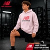 image:imageNew Balance Boys Lightweight Double Fleece Lined Pullover Hoodie 820  Reinforced Stitching Ribbed Cuffs amp Kangaroo Pockets Cozy Warmth with Logo Detail for Sports amp SchoolRose Sugar