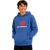 image:imageNew Balance Boys Lightweight Double Fleece Lined Pullover Hoodie 820  Reinforced Stitching Ribbed Cuffs amp Kangaroo Pockets Cozy Warmth with Logo Detail for Sports amp SchoolSeastone