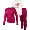 image:imageNew Balance Girls 3 Piece Short Sleeve Long Sleeve Shirts amp Leggings Set  Soft Flexible Fit Coordinated Tops Supportive Warmth Built for Play School Days Sports Practice amp Busy PlaydatesOrchid
