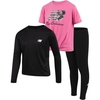 image:imageNew Balance Girls 3 Piece Short Sleeve Long Sleeve Shirts amp Leggings Set  Soft Flexible Fit Coordinated Tops Supportive Warmth Built for Play School Days Sports Practice amp Busy PlaydatesPink Black