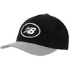 image:imageNew Balance Mens Retro Oval Patch Snapback Hat 5Panel Premium Sports Cap Adjustable Closure BlackGrey