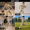 image:imageNew Balance Boys 2 Piece Fleece Pullover Hoodie amp Jogger Sweatpants 816  Athletic Sweatsuit Set for Sports HeatSeal Logo Details Ribbed Cuffs amp Elastic Waist SideSeam Plus Kangaroo PocketsNew Green