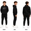 image:imageNew Balance Boys 2 Piece Fleece Pullover Hoodie amp Jogger Sweatpants 816  Athletic Sweatsuit Set for Sports HeatSeal Logo Details Ribbed Cuffs amp Elastic Waist SideSeam Plus Kangaroo PocketsBlack