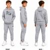 image:imageNew Balance Boys 2 Piece Fleece Pullover Hoodie amp Jogger Sweatpants 816  Athletic Sweatsuit Set for Sports HeatSeal Logo Details Ribbed Cuffs amp Elastic Waist SideSeam Plus Kangaroo PocketsAthlectic Grey