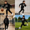 image:imageNew Balance Boys 2 Piece Fleece Pullover Hoodie amp Jogger Sweatpants 816  Athletic Sweatsuit Set for Sports HeatSeal Logo Details Ribbed Cuffs amp Elastic Waist SideSeam Plus Kangaroo PocketsNew Black