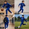 image:imageNew Balance Boys 2 Piece Fleece Pullover Hoodie amp Jogger Sweatpants 816  Athletic Sweatsuit Set for Sports HeatSeal Logo Details Ribbed Cuffs amp Elastic Waist SideSeam Plus Kangaroo PocketsGalaxy Blue
