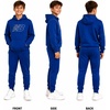 image:imageNew Balance Boys 2 Piece Fleece Pullover Hoodie amp Jogger Sweatpants 816  Athletic Sweatsuit Set for Sports HeatSeal Logo Details Ribbed Cuffs amp Elastic Waist SideSeam Plus Kangaroo PocketsGalaxy Blue