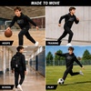 image:imageNew Balance Boys 2 Piece Fleece Pullover Hoodie amp Jogger Sweatpants 816  Athletic Sweatsuit Set for Sports HeatSeal Logo Details Ribbed Cuffs amp Elastic Waist SideSeam Plus Kangaroo PocketsBlack