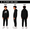 image:imageNew Balance Boys 2 Piece Fleece Pullover Hoodie amp Jogger Sweatpants 820  Brushed Soft Warmth Kangaroo amp Side Pockets with Ribbed Cuffs Ready for School Travel Sports or LoungingMidnight Black