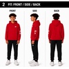 image:imageNew Balance Boys 2 Piece Fleece Pullover Hoodie amp Jogger Sweatpants 820  Brushed Soft Warmth Kangaroo amp Side Pockets with Ribbed Cuffs Ready for School Travel Sports or LoungingBlack Deep Red