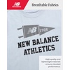 image:imageNew Balance Boys 3 Piece Crewneck Graphic Tees amp Performance Shorts 812  Fun Modern Prints Solid Coordinated Tops Easy Dressing Built for Sports Play amp Practical Everyday Summer WearBlue Parchment
