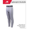 image:imageNew Balance Boys Base Layer Pants Insulated Compression Thermal Leggings  Snug Stretch Fit Cozy Winter Warmth under Snow Gear Uniforms amp Jeans LongJohns Feel for Ski Days amp SportsGrey Heather