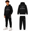 image:imageNew Balance Boys 2 Piece Fleece Pullover Hoodie amp Jogger Sweatpants 820  Brushed Soft Warmth Kangaroo amp Side Pockets with Ribbed Cuffs Ready for School Travel Sports or LoungingTeam Black