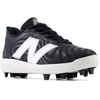 image:imageNew Balance Kids 4040 V7 RubberMolded  Baseball CleatsBlackOptic White