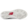 image:imageNew Balance Kids 4040 V7 RubberMolded  Baseball CleatsOptic WhiteRaincloud