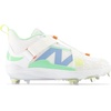 image:imageNew Balance Mens FuelCell Lindor V2 Metal Baseball Shoes  Baseball CleatsOptic WhiteNeon DragonflyElectric Jade