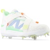 image:imageNew Balance Mens FuelCell Lindor V2 Metal Baseball Shoes  Baseball CleatsOptic WhiteNeon DragonflyElectric Jade