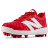 image:imageNew Balance Kids 4040 V7 RubberMolded  Baseball CleatsTeam RedOptic White