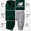 image:imageNew Balance Boys 2 Piece Fleece Pullover Hoodie amp Jogger Sweatpants 820Dark Green Grey