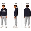 image:imageNew Balance Boys 2 Piece Fleece Pullover Hoodie amp Jogger Sweatpants 820Dark Navy Grey
