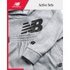 image:imageNew Balance Boys 2 Piece Fleece Pullover Hoodie amp Jogger Sweatpants 820Light Heather Grey