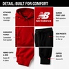 image:imageNew Balance Boys 2 Piece Fleece Pullover Hoodie amp Jogger Sweatpants 820Red Black
