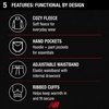 image:imageNew Balance Boys 2 Piece Fleece Pullover Hoodie amp Jogger Sweatpants 820Team Grey