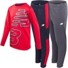image:imageNew Balance Boys 3 Piece Waffle Knit Thermal Shirt amp Jogger SweatpantsRedEclipse