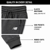image:imageNew Balance Boys Fleece Sweatpants Joggers Drawstring amp Pockets 820Charcoal Heather