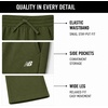 image:imageNew Balance Boys Fleece Sweatpants Joggers Drawstring amp Pockets 820Dark Alpine Green