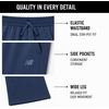 image:imageNew Balance Boys Fleece Sweatpants Joggers Drawstring amp Pockets 820Dark Shoreline Blue