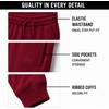image:imageNew Balance Boys Fleece Sweatpants Joggers Drawstring amp Pockets 820Monarch Burgundy