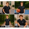 image:imageNew Balance Boys Shirt Short Sleeve Cotton TShirt with Chest Logo PatchBlack