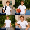 image:imageNew Balance Boys Shirt Short Sleeve Cotton TShirt with Chest Logo PatchBright White