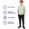 image:imageNew Balance Boys Shirt Short Sleeve Cotton TShirt with Chest Logo PatchClay Ash