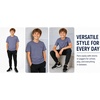 image:imageNew Balance Boys Shirt Short Sleeve Cotton TShirt with Chest Logo PatchDusk Shower