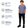 image:imageNew Balance Boys Shirt Short Sleeve Cotton TShirt with Chest Logo PatchDusk Shower